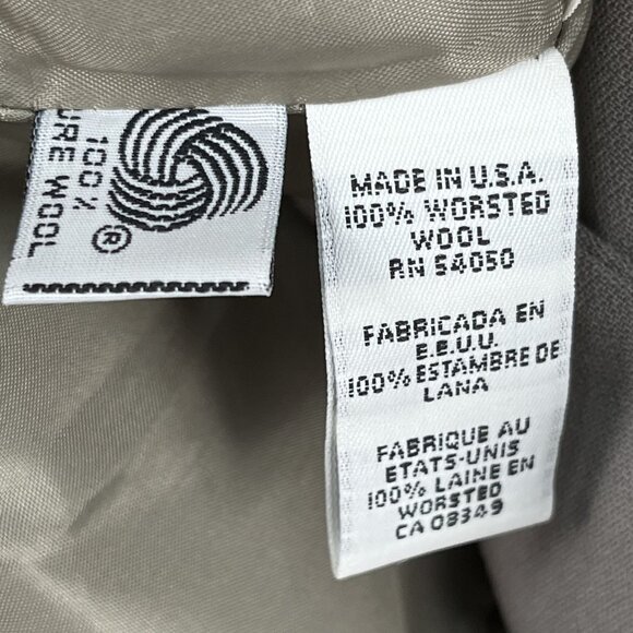 NWT Jones New York GreyWool Lined Career Blazer w mother of pearl buttons 10P - Picture 5 of 8